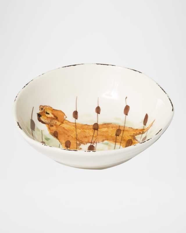 Wildlife Hunting Dog Pasta Bowl